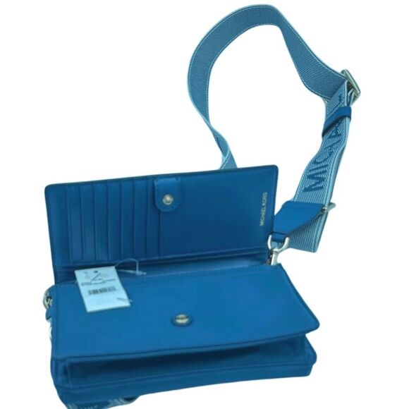 Michael Kors Jet Set Small Nylon Gabardine Smartphone Crossbody Bag - Picture 5 of 13